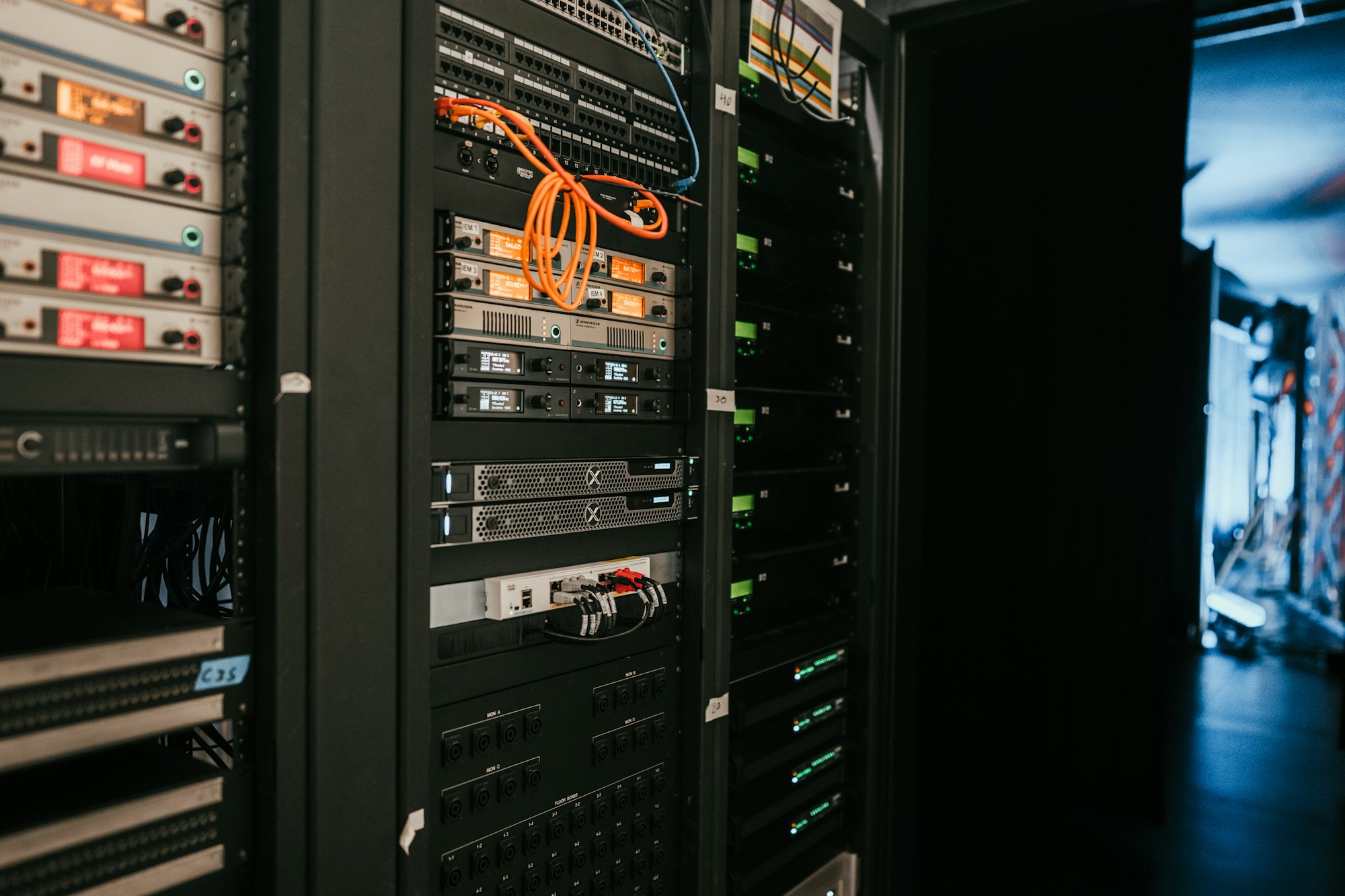 Technical database server infrastructure in a secure data center
